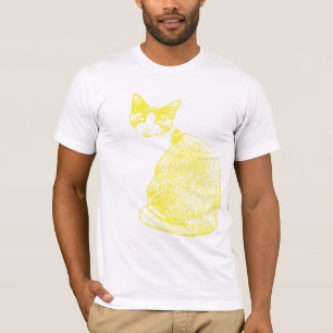 Camiseta Gato amarillo