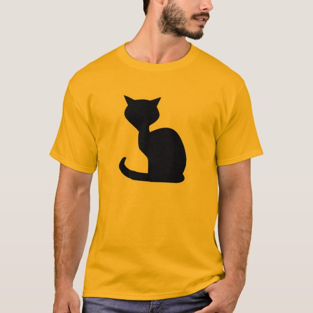Camiseta Gato amarillo-naranja (Anverso)
