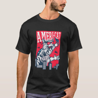 Camiseta Gato Americano Patriótico Orgullo Americano 4 De J