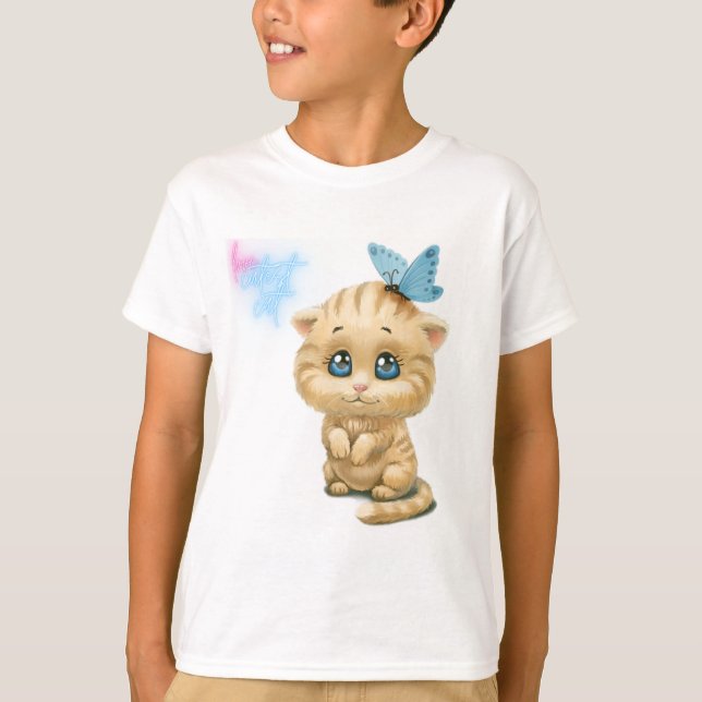 Camiseta gato amigo (Anverso)