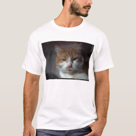 Camiseta Gato anaranjado y blanco de la "maravilla" de