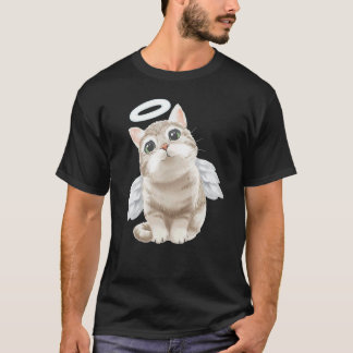 Camiseta gato ángel para gatito gatito lindo gatito Adoptar