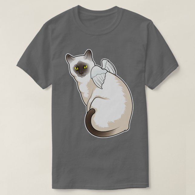 Camiseta Gato Angel Wings (Diseño del anverso)