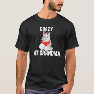 Camiseta Gato Angora Lindo con Disfraz de Reno Gato Loco Ab