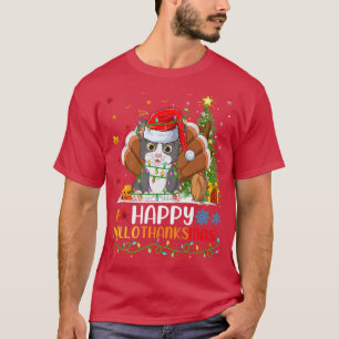 Camiseta Gato animal amante Gracioso Feliz Gato HolaMas