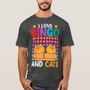 Camiseta Gato animal Lover Lotto Bingo Player Mascota Gambl