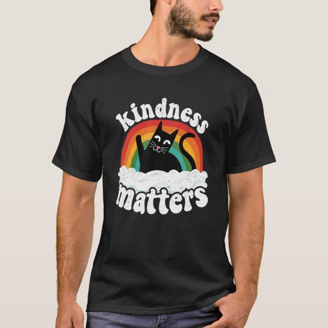 Camiseta Gato Anti Abuso De La Amabilidad Del Arcoiris Impo (Anverso)