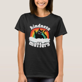 Camiseta Gato Anti Acoso Arcoíris Amabilidad Importa Sped T
