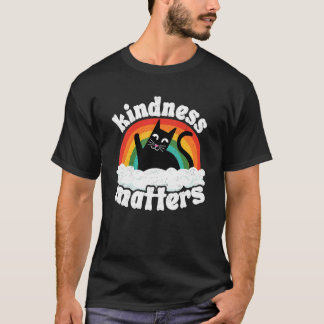 Camiseta Gato Anti Acoso Arcoíris Amabilidad Importa Sped T