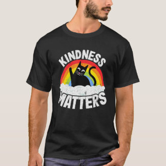 Camiseta Gato Anti Acoso Arcoíris Amabilidad Importa Sped T