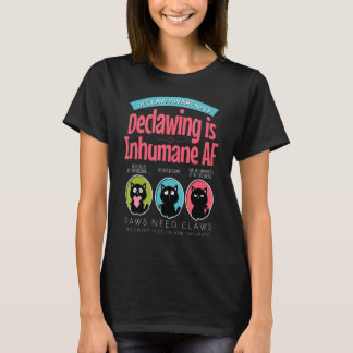 Camiseta Gato Anti Declinador Dice No A Los Gatitos Declina