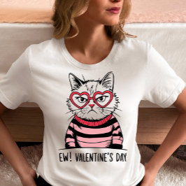 Camiseta Gato anti-San Valentín