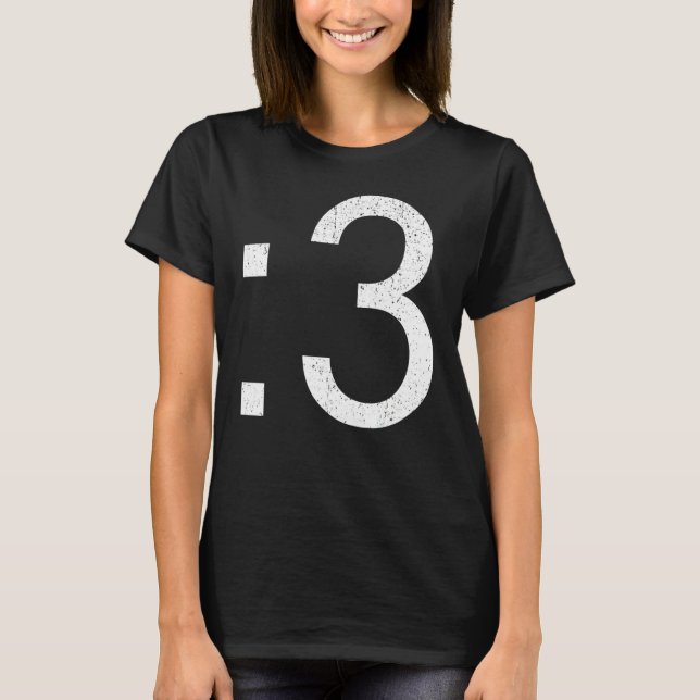 Camiseta Gato Antiguo 3 Cara Invertida (Anverso)