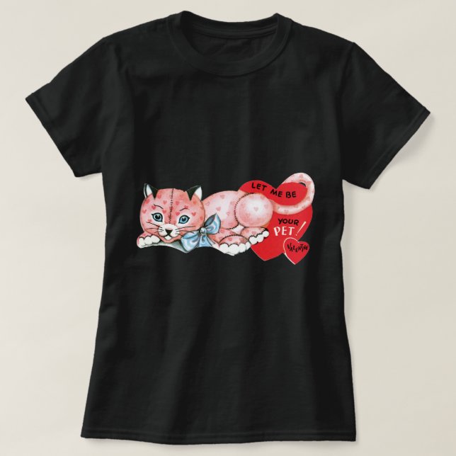 Camiseta Gato antiguo de San Valentín (Diseño del anverso)