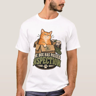 Camiseta Gato Aprueba La Caja