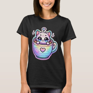 Camiseta Gato Arcoíris 