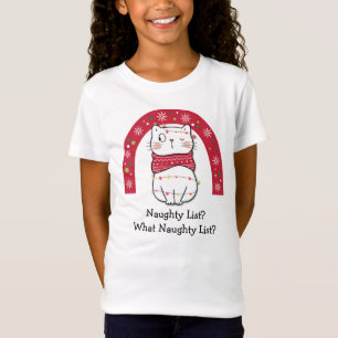 Camiseta Gato Arcoíris de Navidad en la Lista Trav