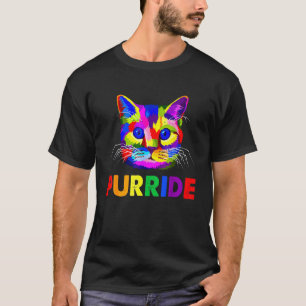 Camiseta Gato Arcoíris Orgullo Gay Lgb Purride