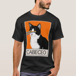 Camiseta Gato argentino de tango cabeceo con ojos láser