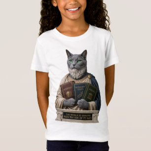 Camiseta Gato Aristotélico Azul Ruso