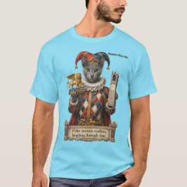 Camiseta Gato Arlequín Azul Ruso