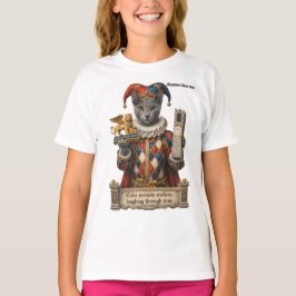 Camiseta Gato Arlequín Azul Ruso