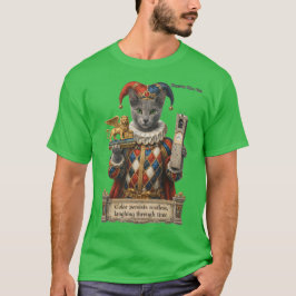 Camiseta Gato Arlequín Azul Ruso