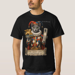 Camiseta Gato Arlequín Azul Ruso