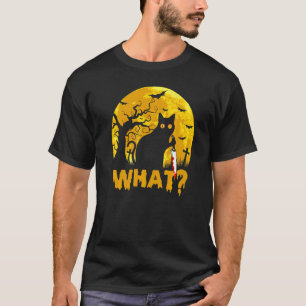 Camiseta Gato asesino con Knife Halloween Gato atormentado