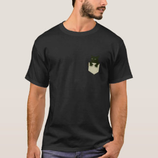 Camiseta Gato asomándose desde el bolsillo gatito garras di