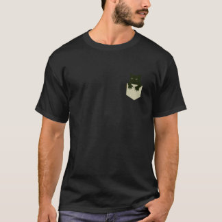 Camiseta Gato Asomándose Fuera Del Bolsillo Gatito Gato Peq