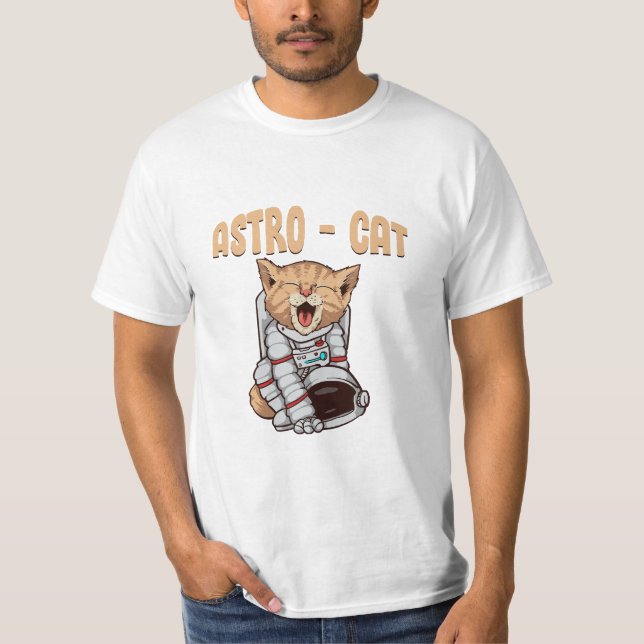 Camiseta Gato Astro (Anverso)