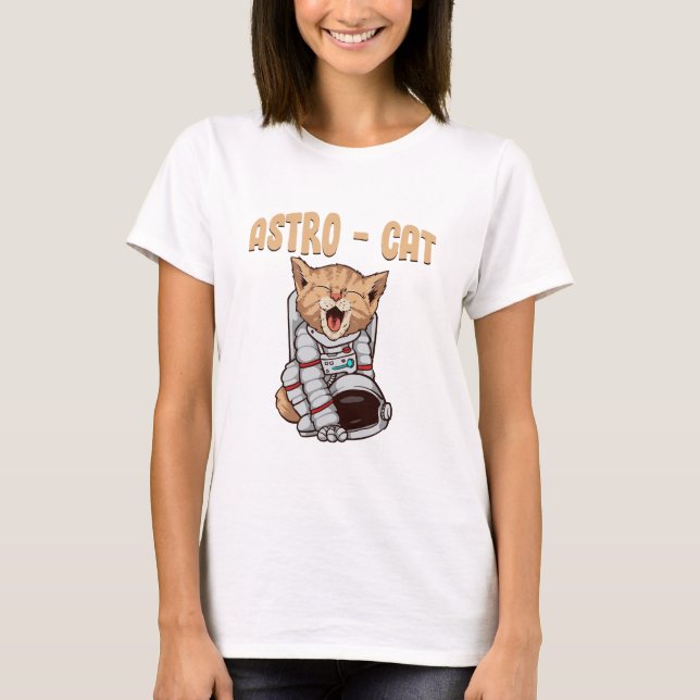 Camiseta Gato Astro (Anverso)