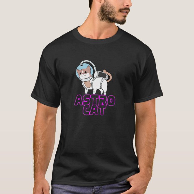 Camiseta Gato astro astronauta (Anverso)