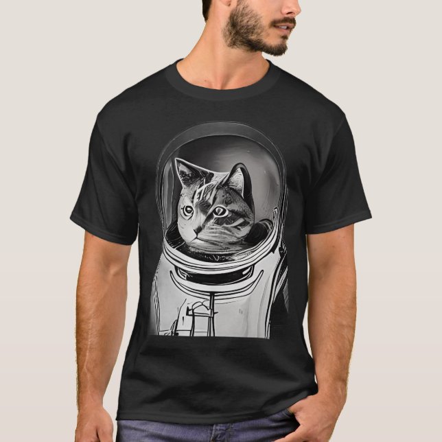 Camiseta Gato astronauta (Anverso)