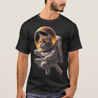 Camiseta Gato astronauta