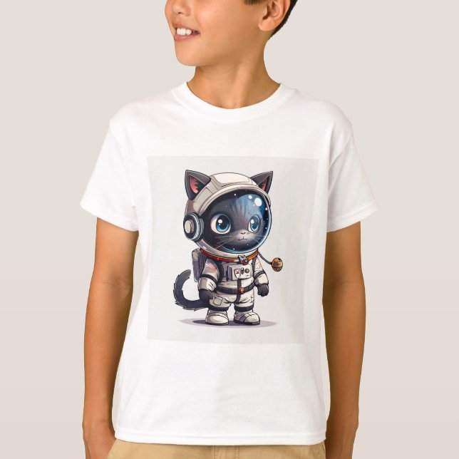 Camiseta Gato Astronauta (Anverso)