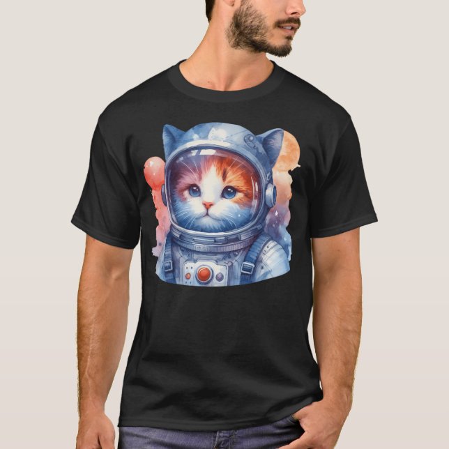 Camiseta Gato astronauta (Anverso)