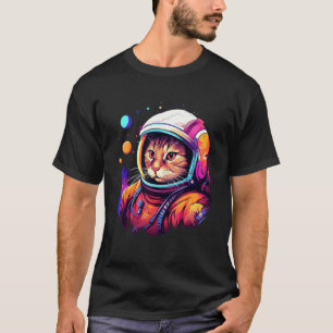 Camiseta Gato Astronauta, Amantes de Gatos Divertidos, Gato