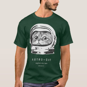 Camiseta Gato astronauta astronauta de gato ravel cósmico g