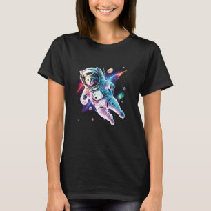 Camiseta Gato astronauta astronauta del espacio cósmico grá
