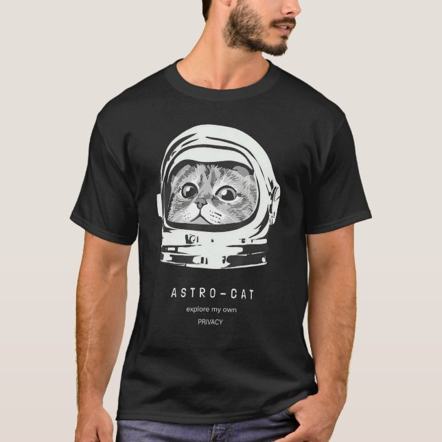 Camiseta Gato astronauta astronauta gato de viaje cósmico g (Anverso)