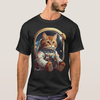 Camiseta Gato Astronauta Cute - Astrocat