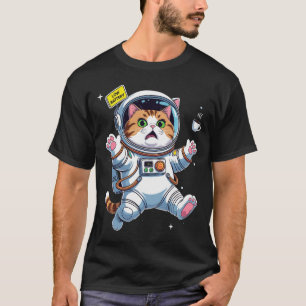 Camiseta Gato Astronauta en Apuros