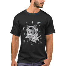 Gato astronauta en el espacio en gato lindo