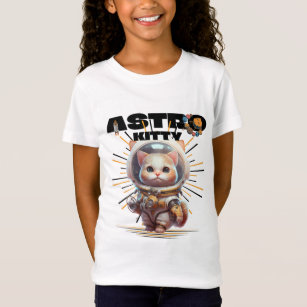Camiseta Gato astronauta lindo   Astro Kitty   Gatito espac
