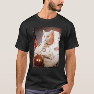Camiseta Gato Astronauta Luna Misión Espacial Animal Astron