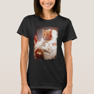 Camiseta Gato Astronauta Luna Misión Espacial Animal Astron
