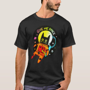 Camiseta Gato astronauta me da galaxia de ciencia de vintag