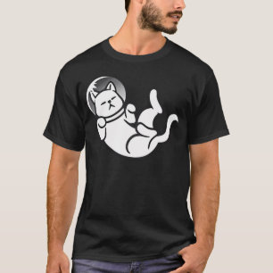 Camiseta Gato Astronauta minimalista De Tobe Fonseca